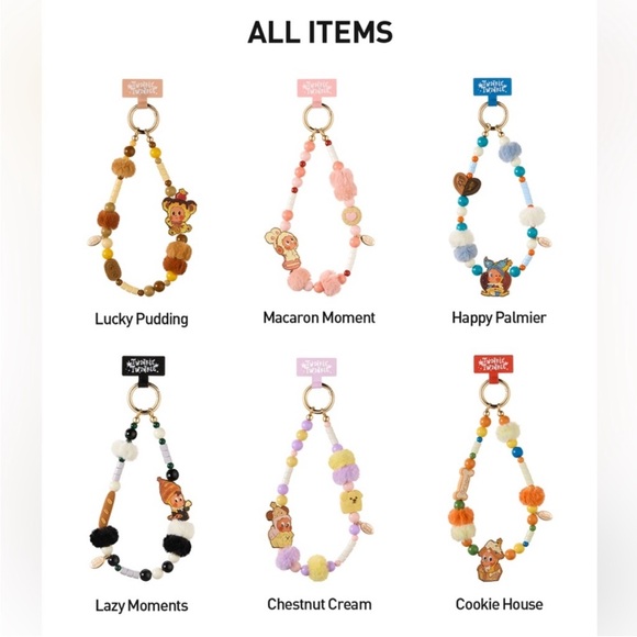 Twinkle Twinkle MACARON MOMENT Savor The Moment Beaded Phone Charm AUTHENTIC NIB - Picture 8 of 10